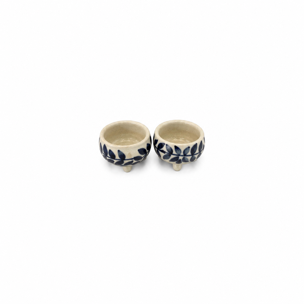 Set of 2 scented ceramic diya