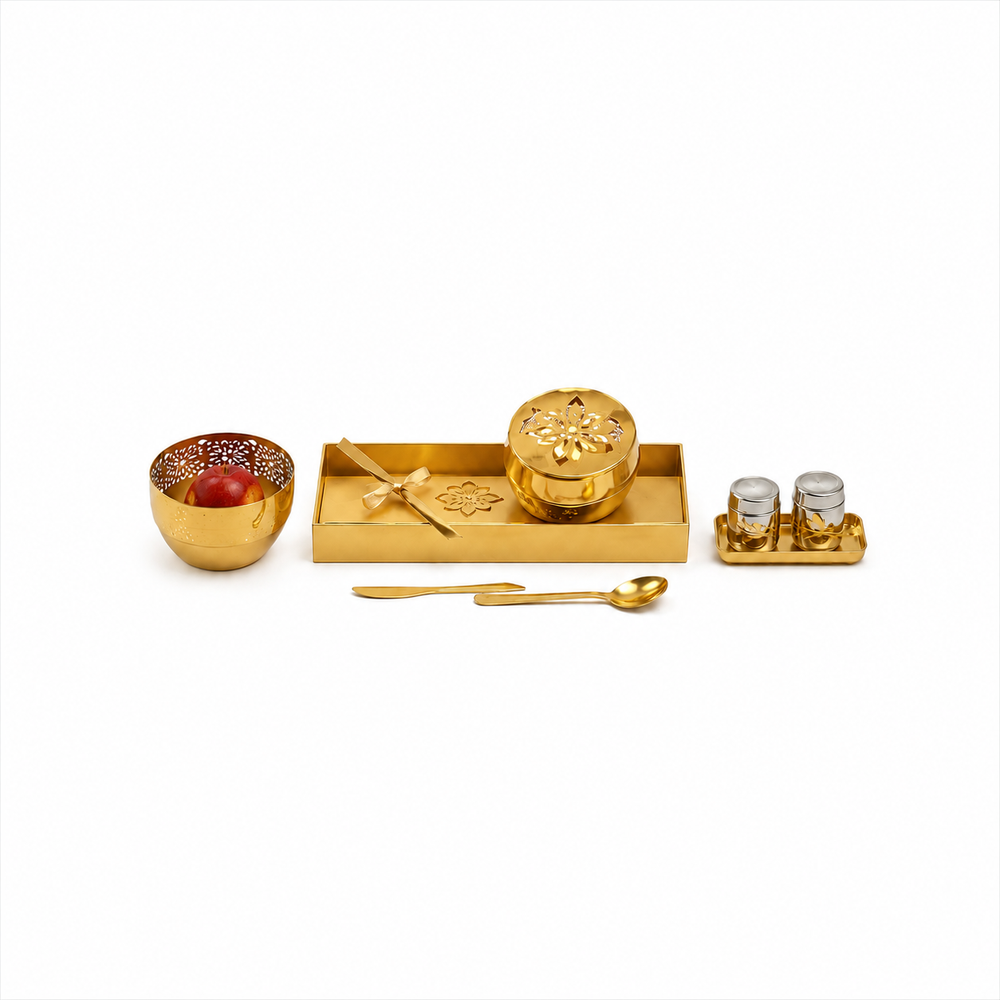 Gold PVD Dessert Serving Set