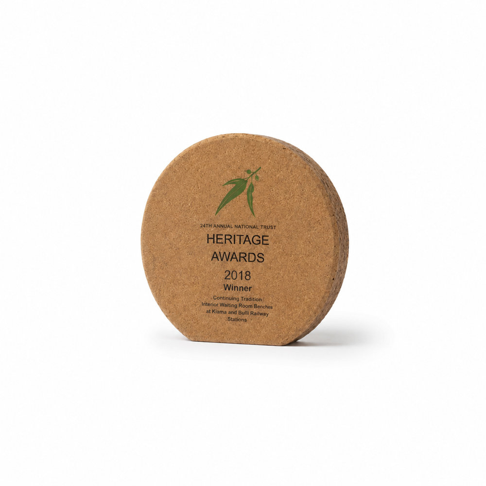 Eco-Friendly Cork trophy- Circle
