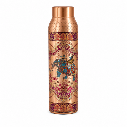 Metalic Print Copper Bottle 1000ml