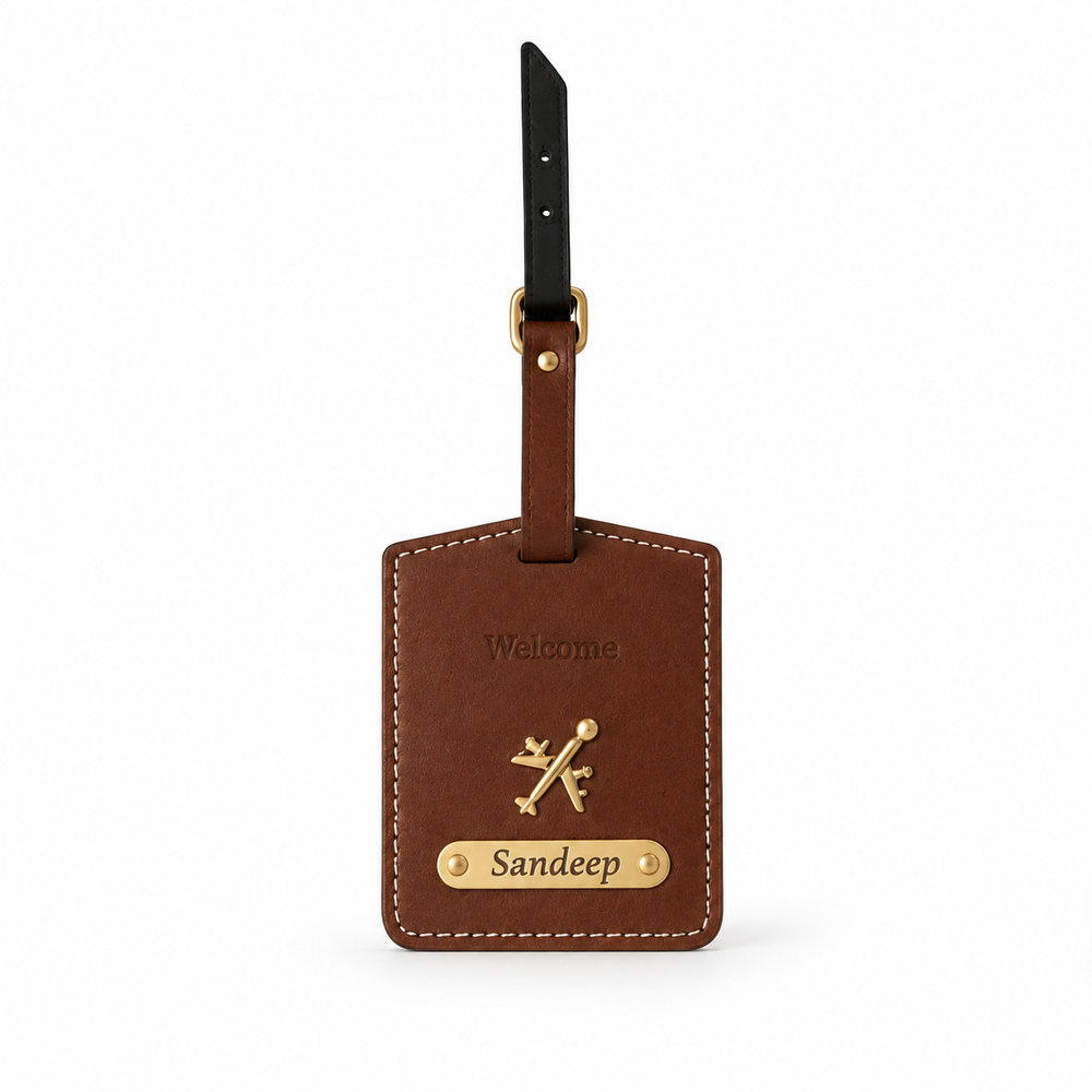 PU leather bag tag