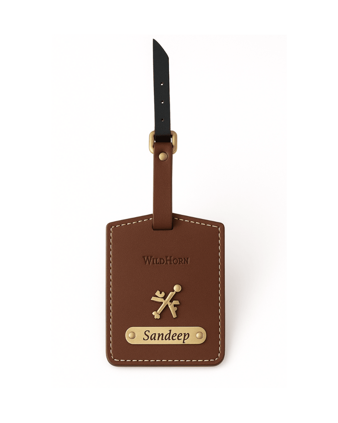 Bag Tag Personalized Charm - PU Leather