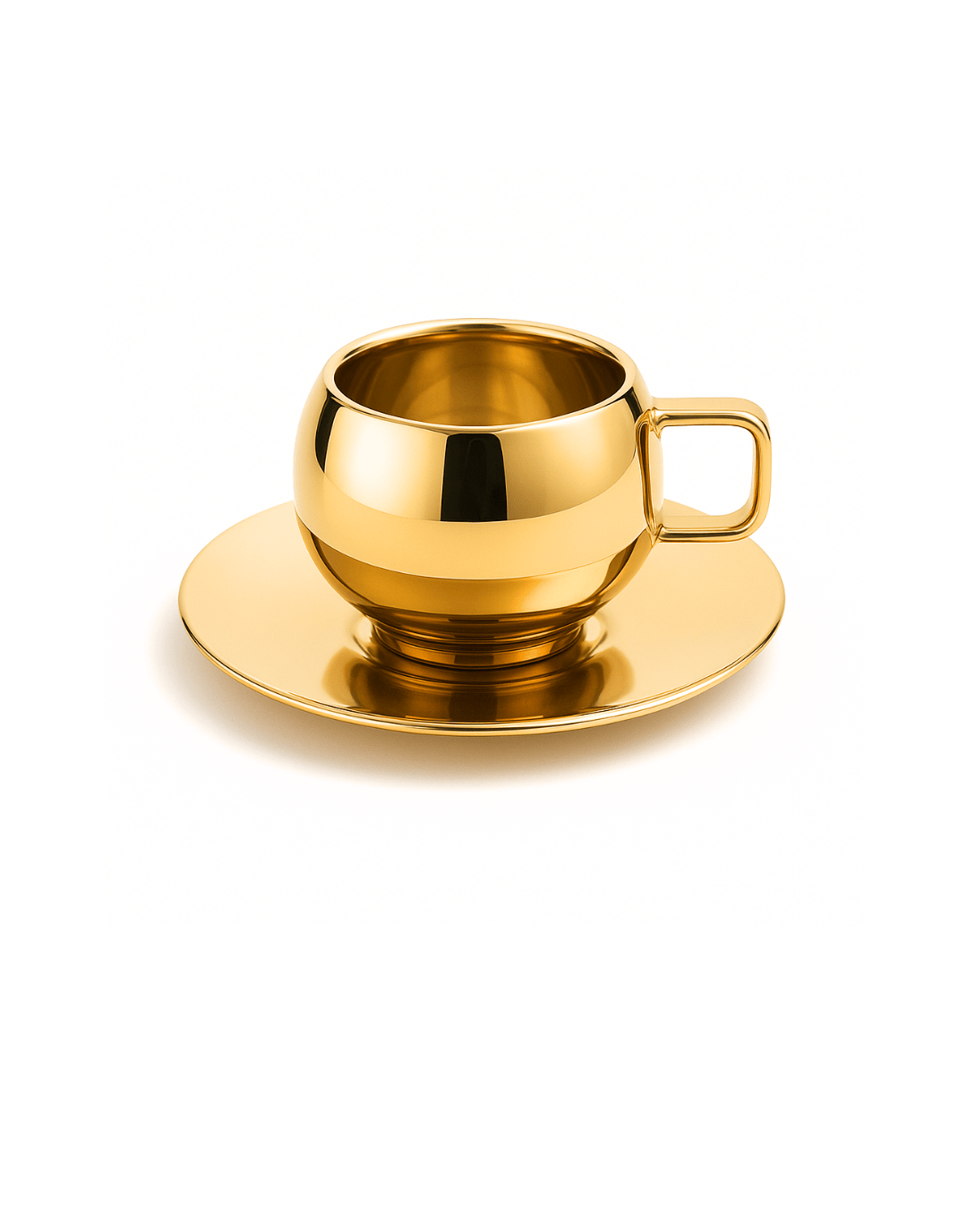 Golden Cup Saucer - PVD Golden Cup Saucer - PVD