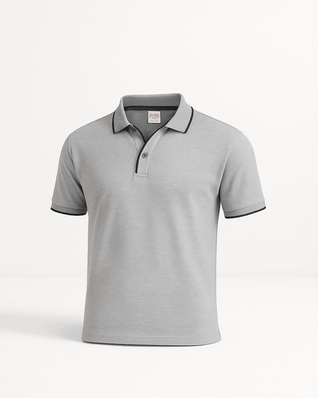 Scott Polo T-Shirt Grey with Black tip