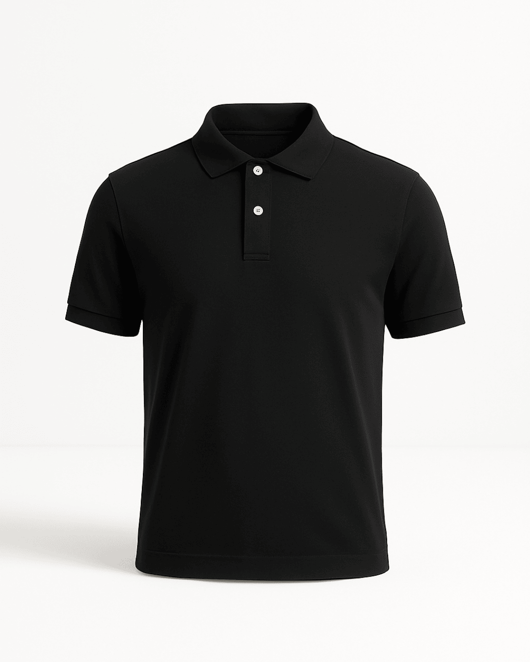 Structured Polo Organic Cotton 200gsm dry fit - Black