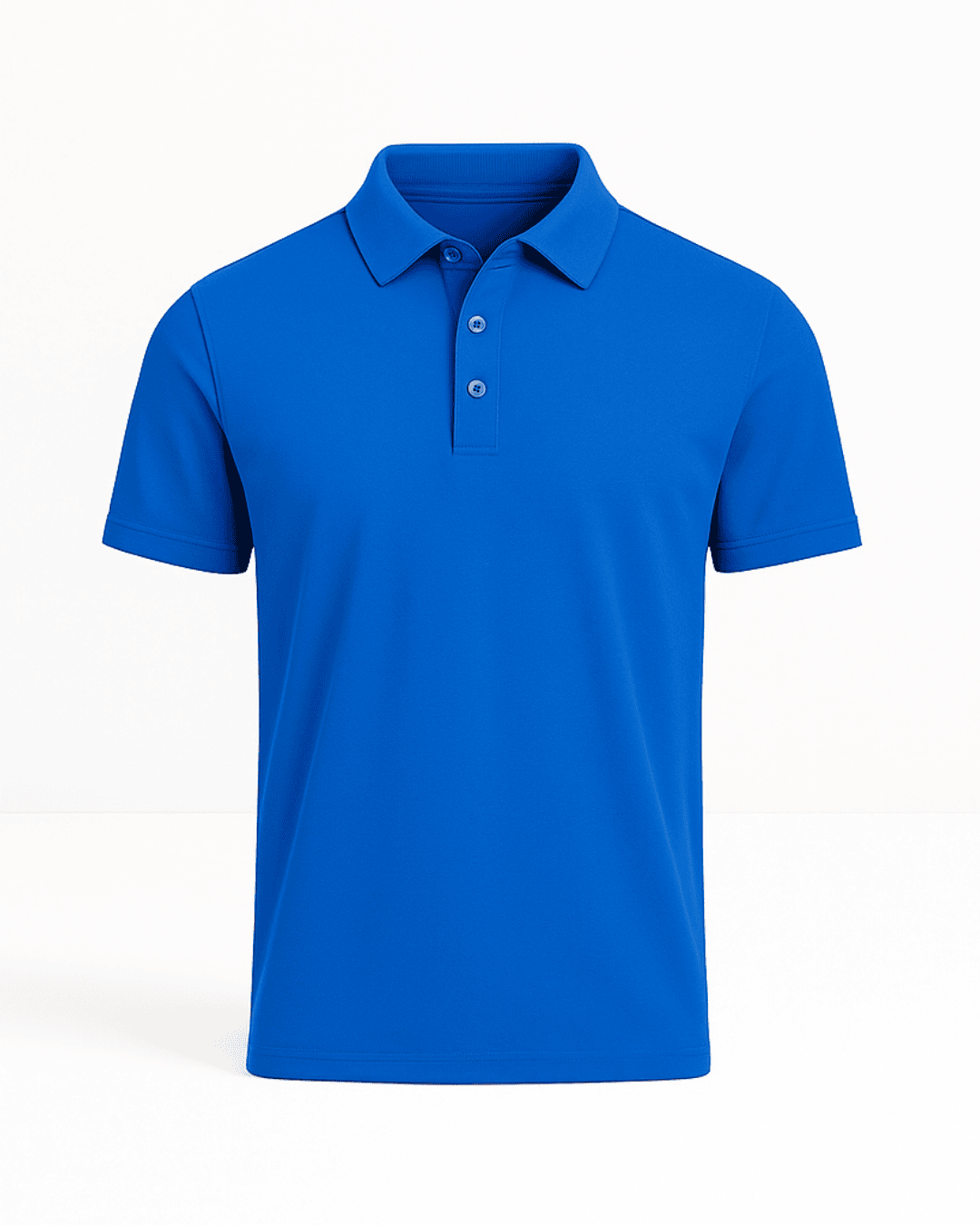 Plain Polo 100% cotton 230gsm - Electric Blue