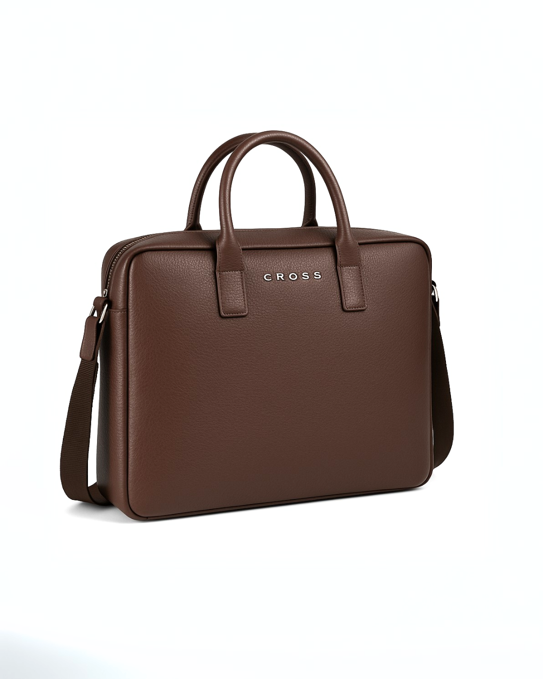 Briefcase Croco Classy Brown