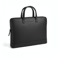 Racie Laptop Sleeve With Luggage Strap & Handle - Black