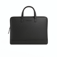 Racie Laptop Sleeve With Luggage Strap & Handle - Black