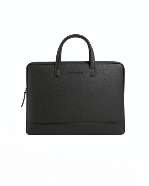 Racie Laptop Sleeve With Luggage Strap & Handle - Black