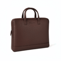 Racie Laptop Sleeve With Luggage Strap & Handle - Brown