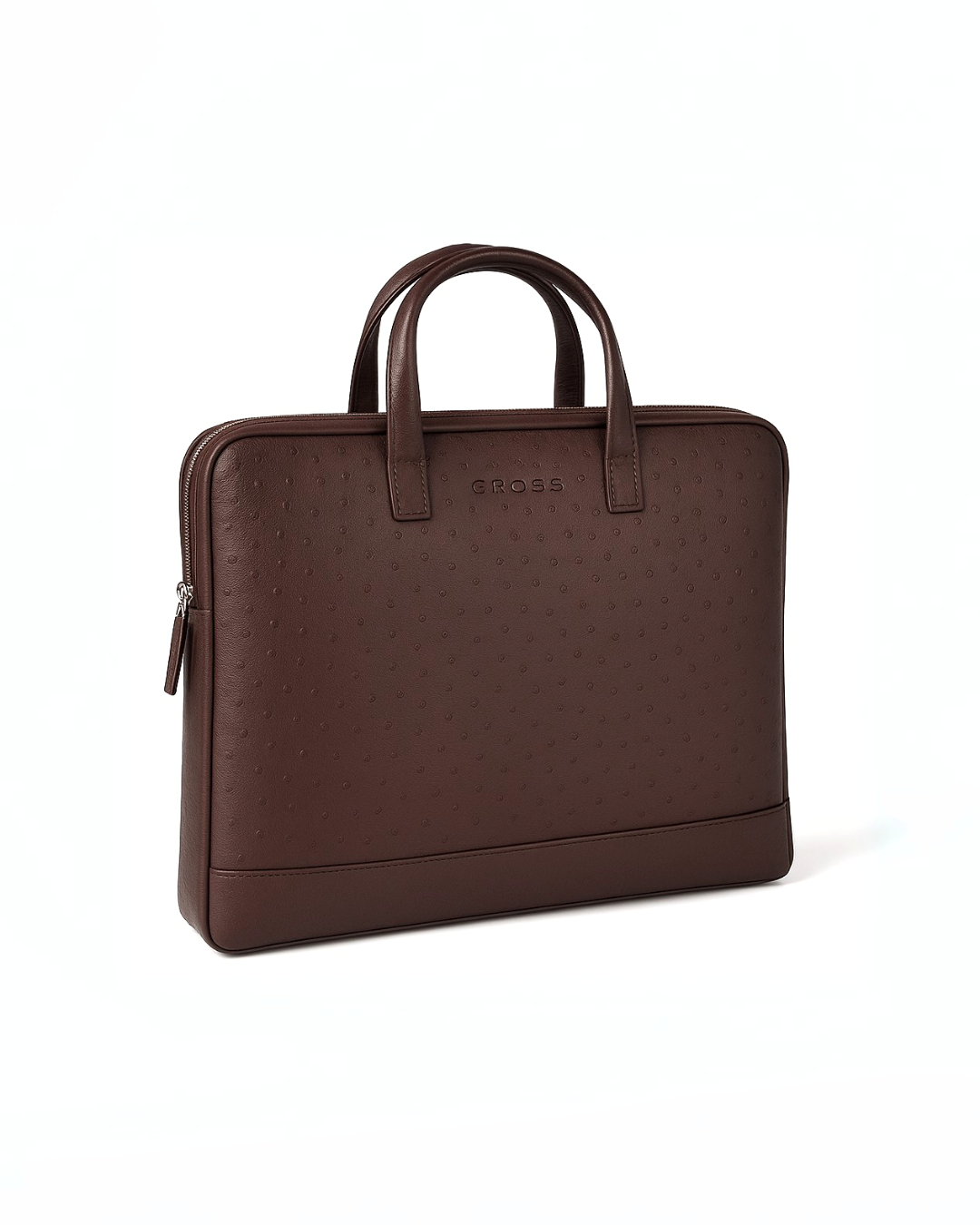 Racie Laptop Sleeve With Luggage Strap & Handle - Brown