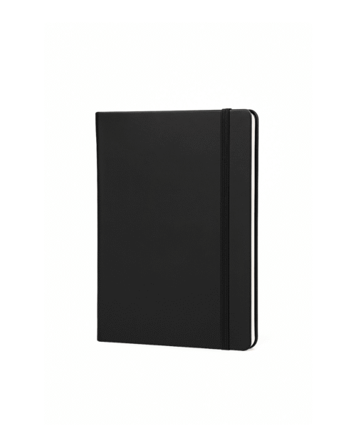 Black Elastic 4 in 1 Pen, Diary, Cardholder & Keychain