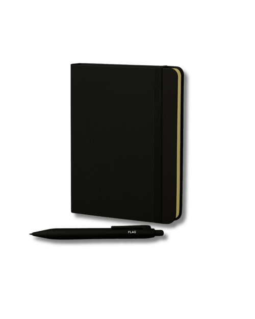 A5 Non-Dated Elastic Notebook (Black) A5 Non-Dated Elastic Notebook (Black)