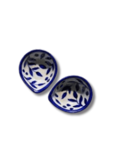 Set of 2 Small Ceramic Diyas Set of 2 Small Ceramic Diyas