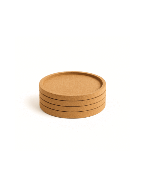 Cork Coaster Set of 4 with case Cork Coaster Set of 4 with case