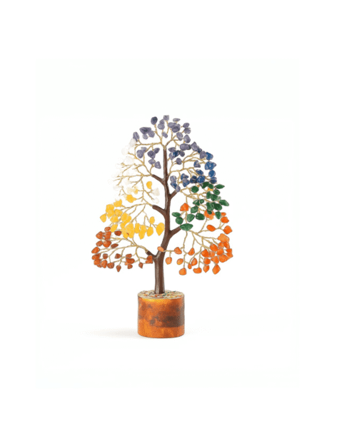 Chakra & Charm Festive Box - Crystal Seven Chakra Tree Crystal Seven Chakra Tree