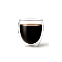 Coffee & Carry Gift Combo - Double-Wall Glass Mug Set Double-Wall Glass Mug Set