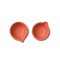 Golden Moments Festive Set - 03 png Diya Ceramic Small (Set of 2)