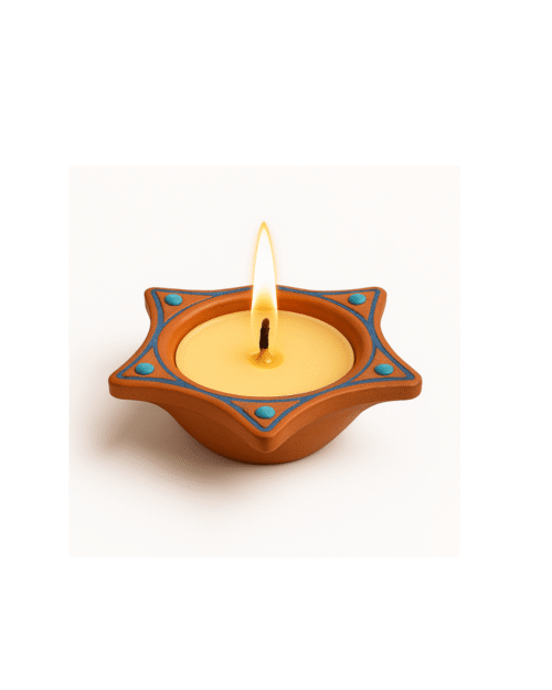 Hydrate & Highlight Gift Kit - 04 Ceramic Diya Set