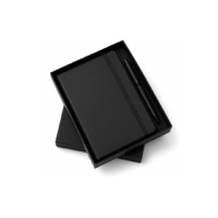 Polo & Productivity – Executive Gift Pack -Elastic Black Diary with Pen Elastic Black Diary with Pen