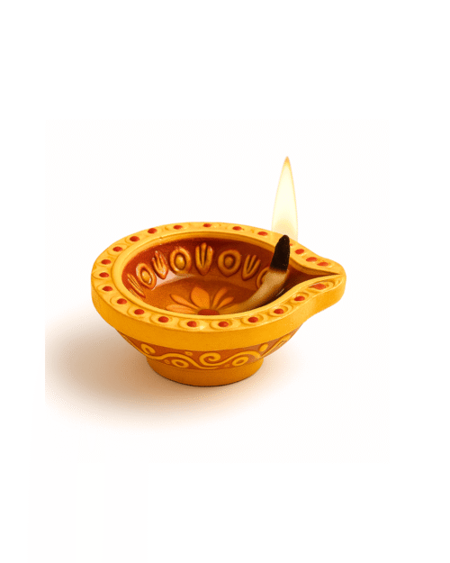 Rhythm & Richness Hamper Ceramic Diya Set (Set of 2 – Small)
