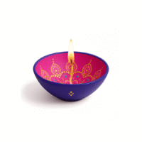 Swaad & Shuddhi Box - 05 Ceramic Diya Set (Set of 2 – Small)