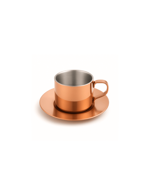 The Aroma & Aura Festive Set - Golden PVD Cup & Saucer Set Golden PVD Cup & Saucer Set